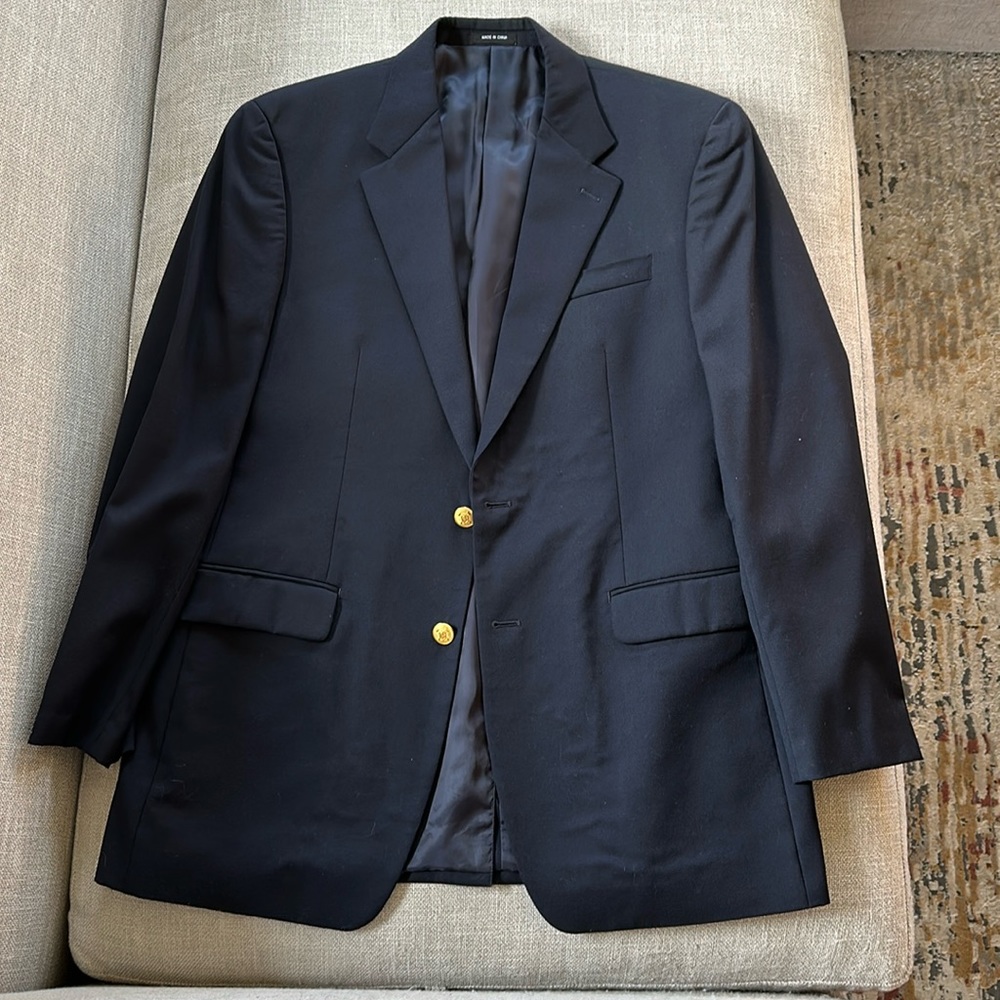Chaps Navy Blazer — 42L